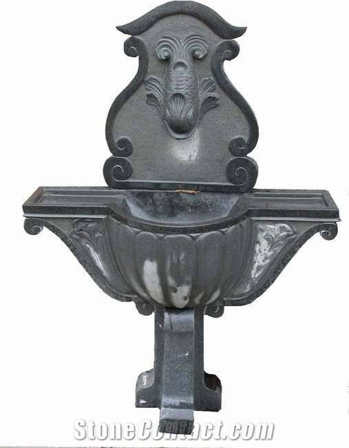 Black Granite Garden Fountain