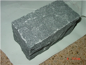 Cheap G654 Dark Grey Black Granite Kerbstone,Natural Surface Kerbstone