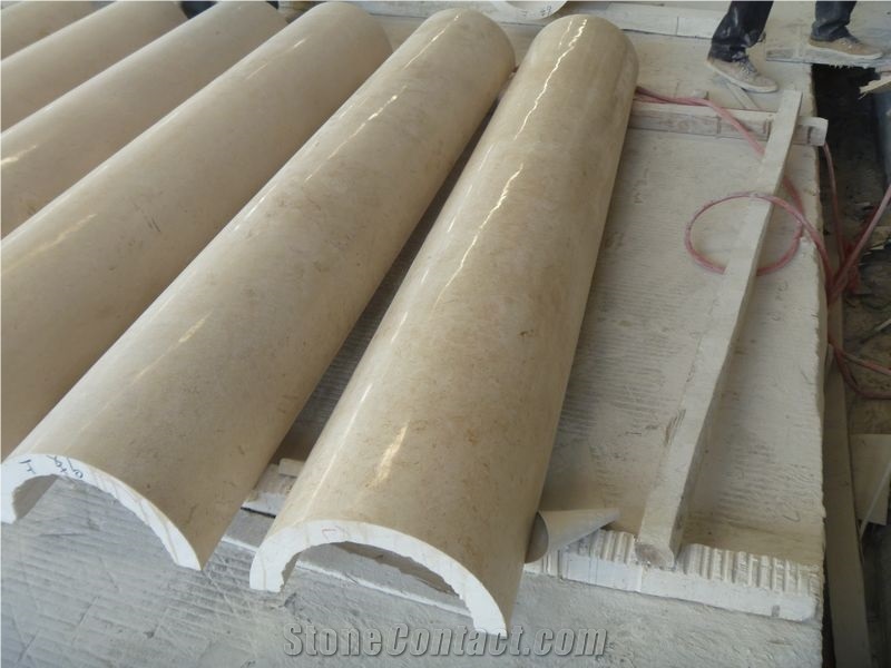 Crema Marfil Marble Column