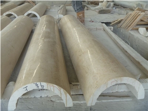Crema Marfil Marble Column