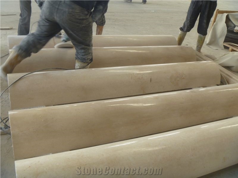 Crema Marfil Marble Column