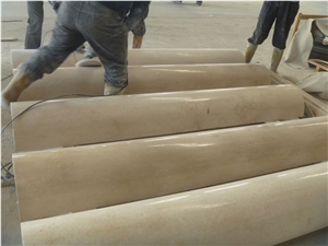 Crema Marfil Marble Column