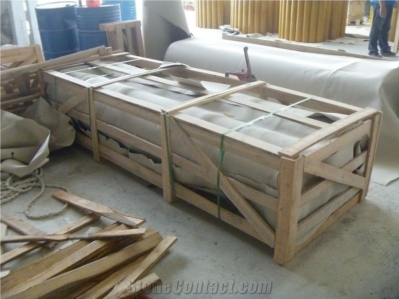 Crema Marfil Marble Column