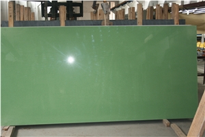 Engineered Quartz Stone-Pure Dark Green Quartz Stone