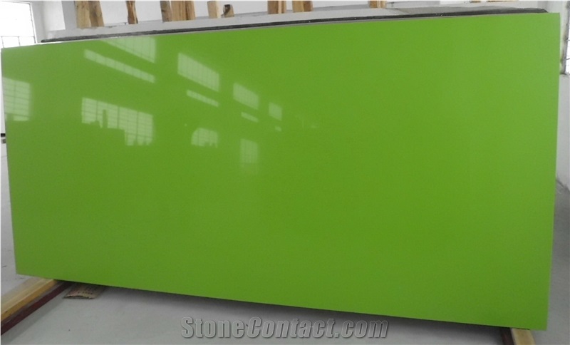 Light Green Quartz Stone Slabs,Tiles
