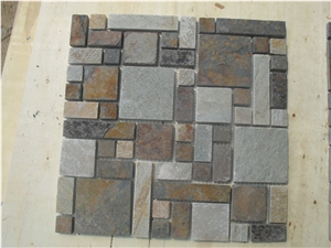 Meshwork Multicolor Slates Flagstone
