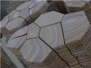 Pentagon Rainbow Stone,Rainbow SlateFlagstone Pavers