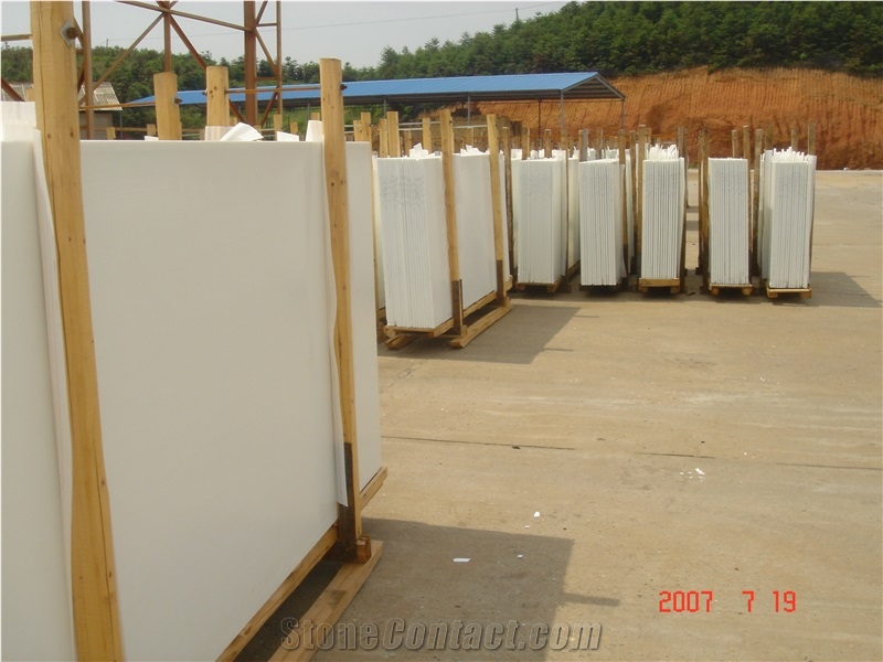 Pure White Crystallized Stone