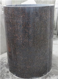Tan brown granite column