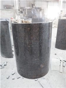 Tan brown granite column