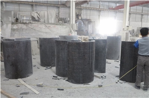 Tan brown granite column