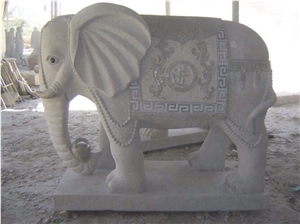 Natural Stone Animal Sculpture,Elephant Style Of Granite Sculptures, G603 Garden Animal Sculpture & Statues
