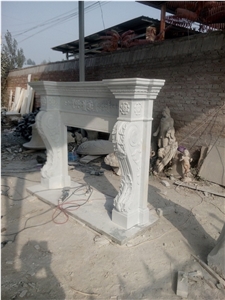 White Fireplace Mantel,Modern Fireplace Mantel,Stone Fireplace Mantel