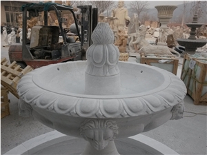 White Marble Fountain,Garden Founatin,Sculptured Water Fountain