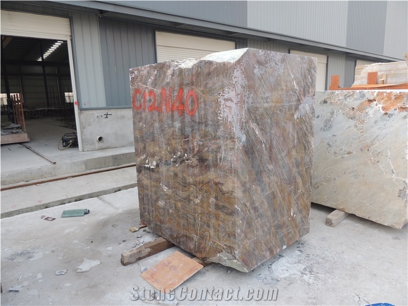 Red Louis Agate Marble Blocks