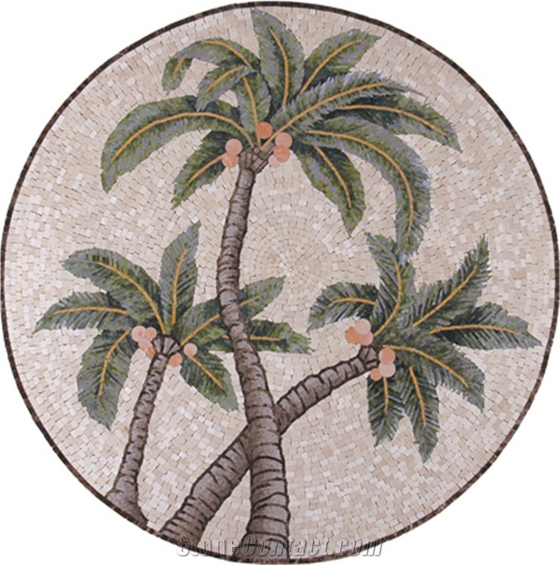 Round-Shape Mosiac Medallion