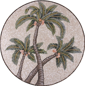 Round-Shape Mosiac Medallion