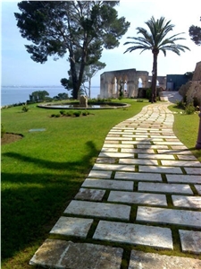 Pedra Fosil garden stepping pavements