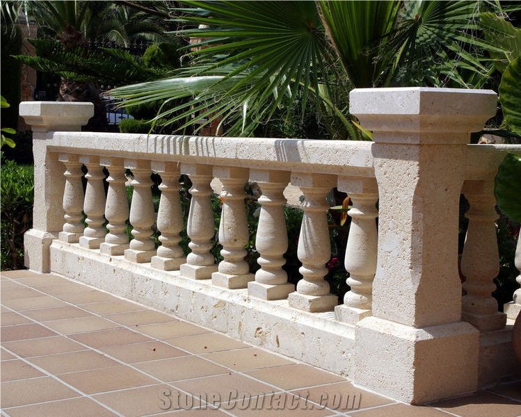 Solid Pedra De Felanitx Balustrades