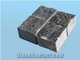 Flamed Grey Gabbro, Golovinskiy Labradorite Granite Cube Stone