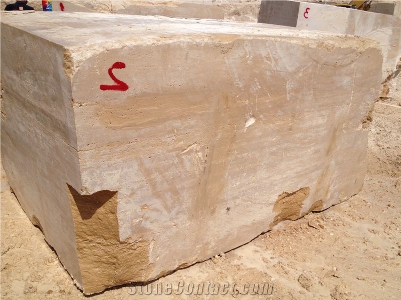 Denizli Travertine Blocks