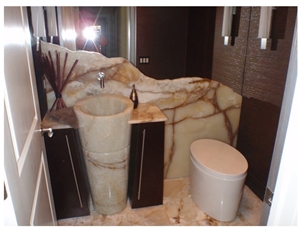 Light Green Onyx Bathroom Tops