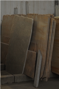 Pietra Dorica Sandstone Slabs, Italy Yellow Sandstone