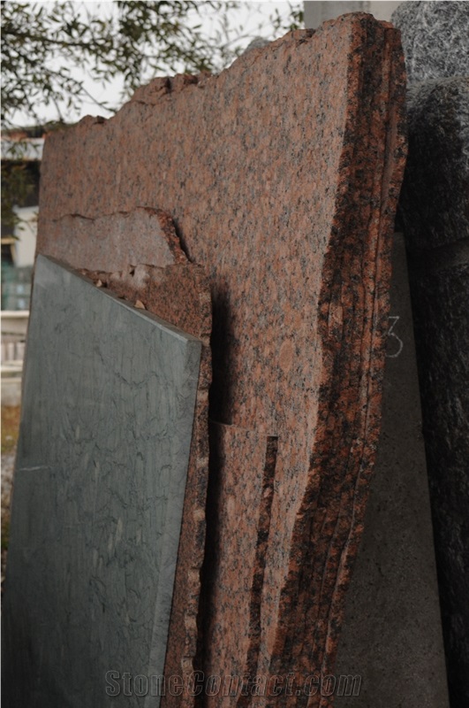 Rosso Santiago Granite Slabs & Tiles, Ukraine Red Granite