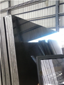 Absolute Black Granite Slabs, India Black Granite