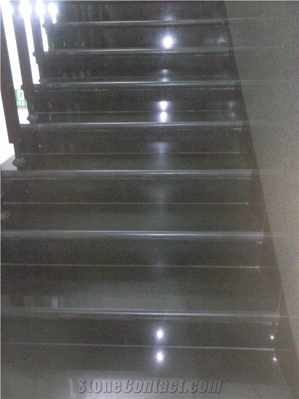 Absolute Black Granite Slabs, India Black Granite