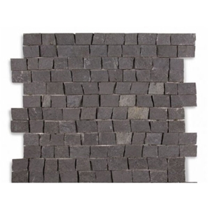 Ardesia Nera Slate Straight Brick Strips Natural Cleft Mosaics Ardesia Nera Slate Straight Brick Strips Natural Cleft Mosaics