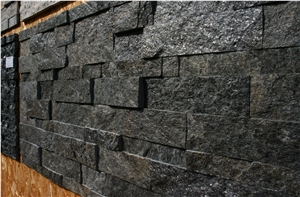 Black Andesite Wall Cladding Panel, China Black Andesite Wall Cladding