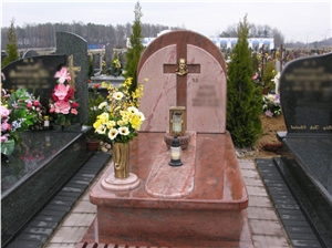 Twilight Red Granite Monument