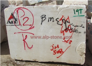Atashkooh (Super White), Atashkooh White Travertine Block