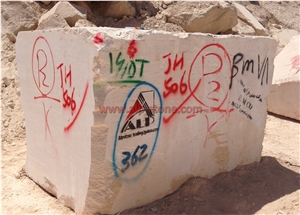 Atashkooh (Super White), Atashkooh White Travertine Block
