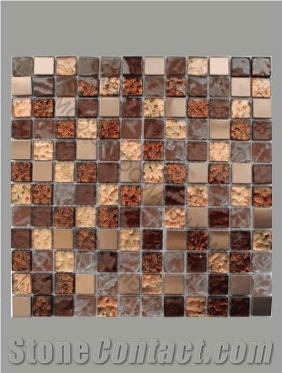 Glass Mosaic on Grid 012