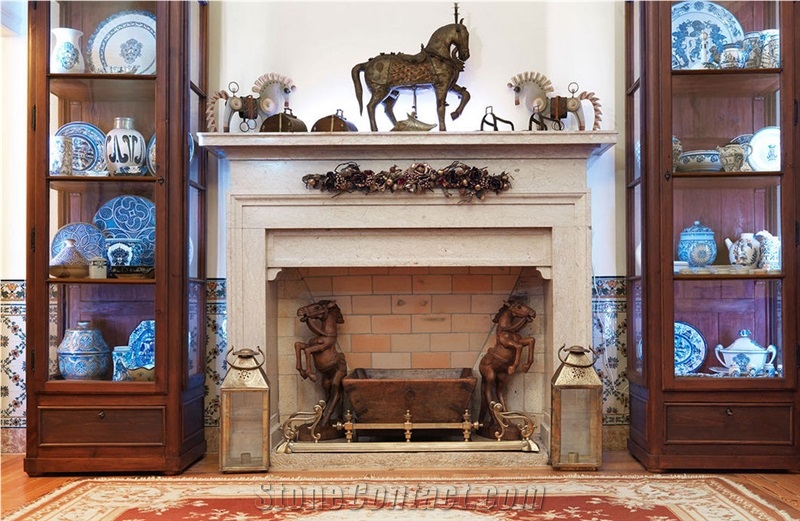 Mocha Atlantic Sand Fireplace Design