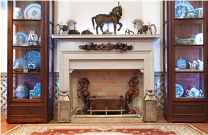 Mocha Atlantic Sand Fireplace Design