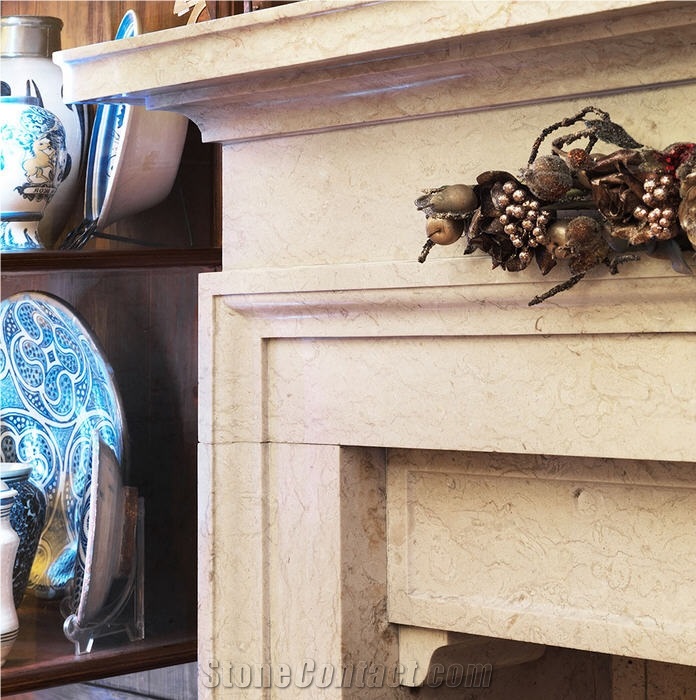 Mocha Atlantic Sand Fireplace Design
