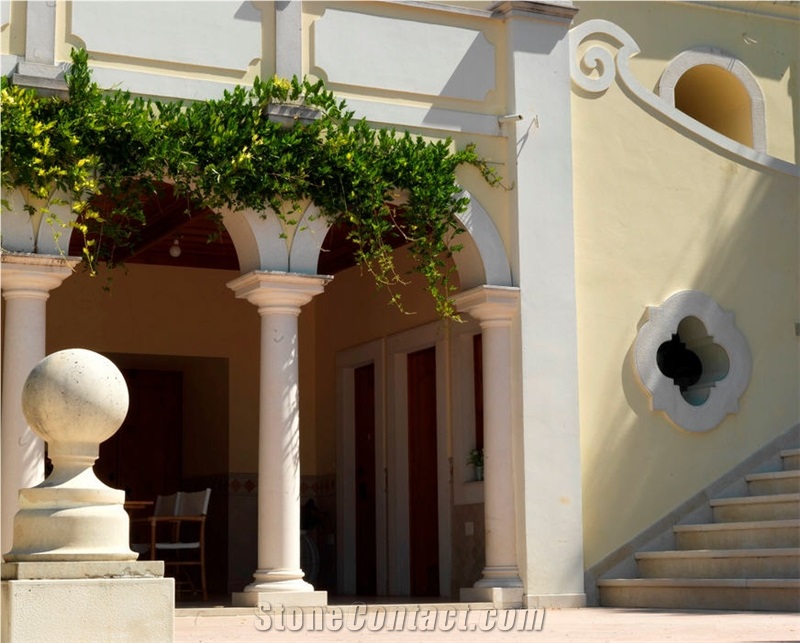 Sandblasted Limestone Window Frame Design, Masonry Stonework