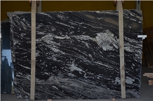 Atacama Black Granite Slabs, Brazil Black Granite