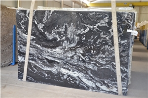 Atacama Black Granite Slabs, Brazil Black Granite