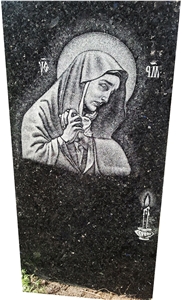 Labradorite Volga Blue Granite Slant Grave