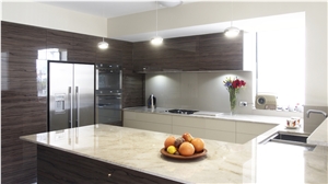 Ice Flakes Quartzite Kitchen Island Countertops