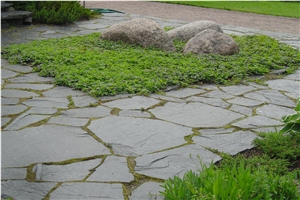 Orivesi Black Slate Flagstone Walkway Pavement