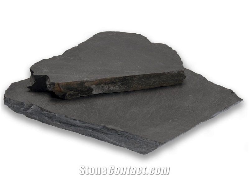 Orivesi Black Slate Flagstone Walkway Pavement