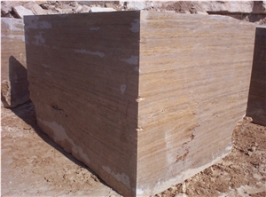 Noche Travertine, Sivas Noce Travertine Block