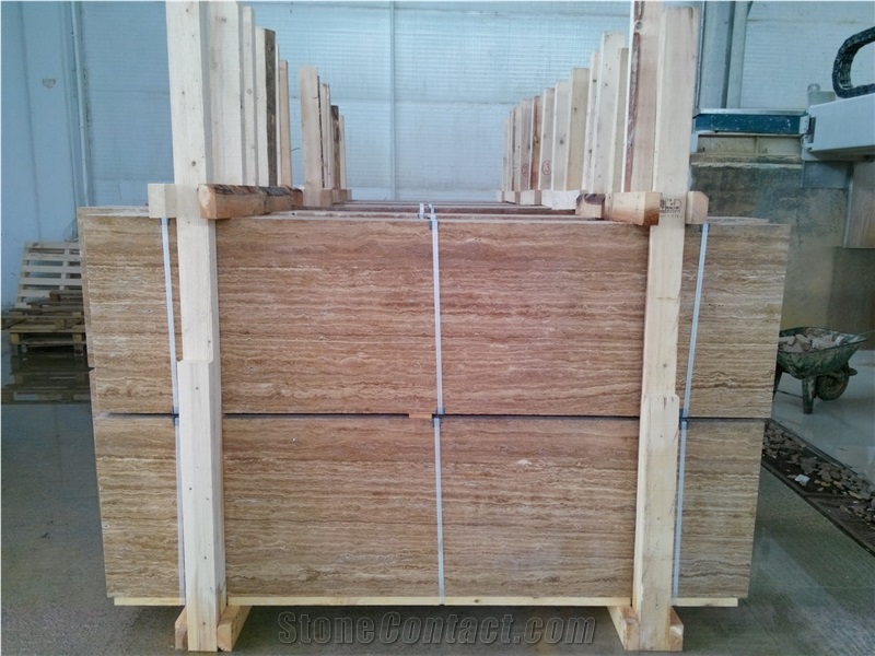 Noche Travertine, Sivas Noce Travertine Block