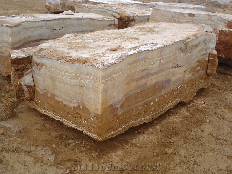 Vanilla Sky Onyx, Vanilla Granite Block