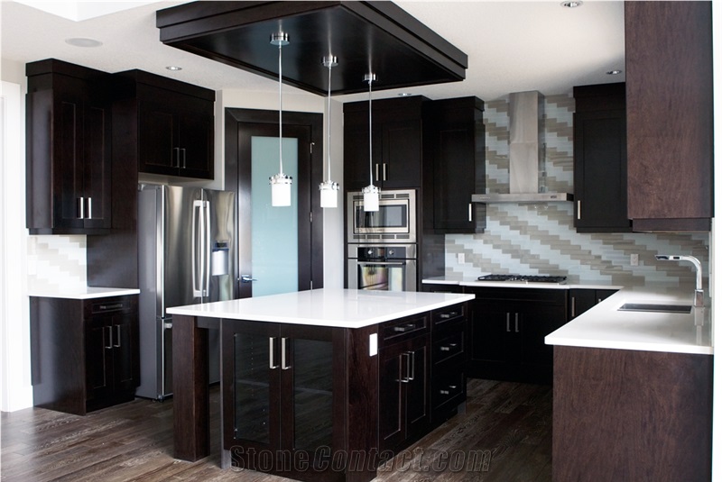 Quartz Stone Kitchen Mosaic Backsplash,Countertops